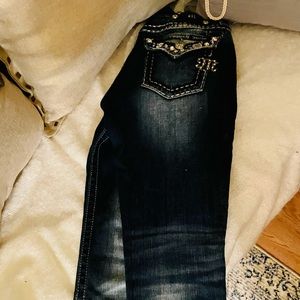 Straight jean! Details include distressing
